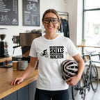 Descending Skills T-Shirt — White lifestyle