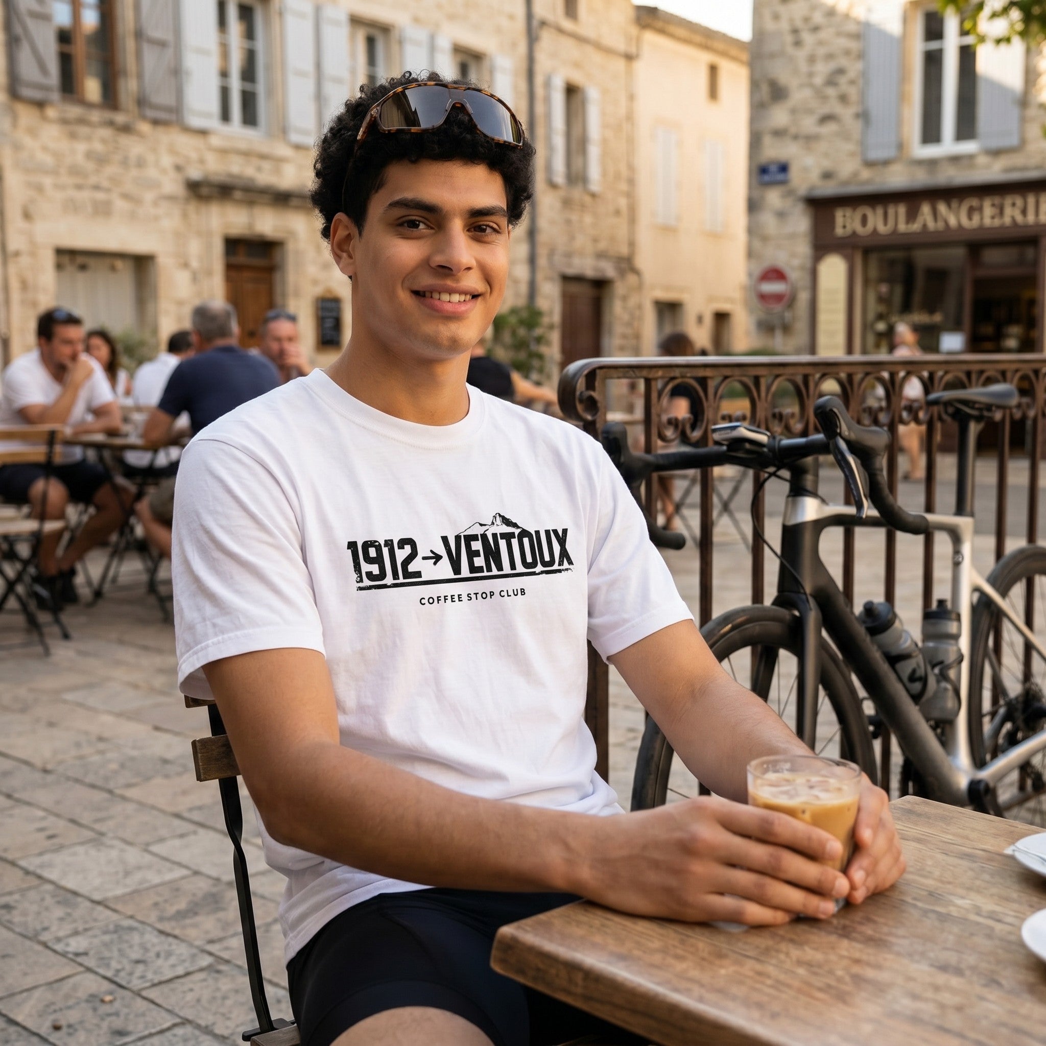 1912 --> Ventoux Tour T-Shirt — White lifestyle
