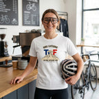 Hors Catégorie TdF Cycling T-Shirt — White lifestyle