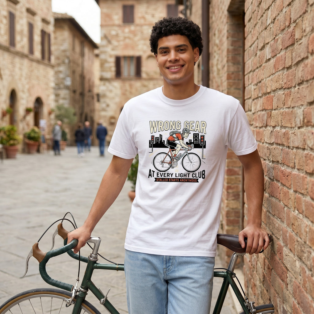 Wrong Gear at Light T-Shirt — White lifestyle