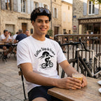 Coffee Stop de France T-Shirt — White lifestyle