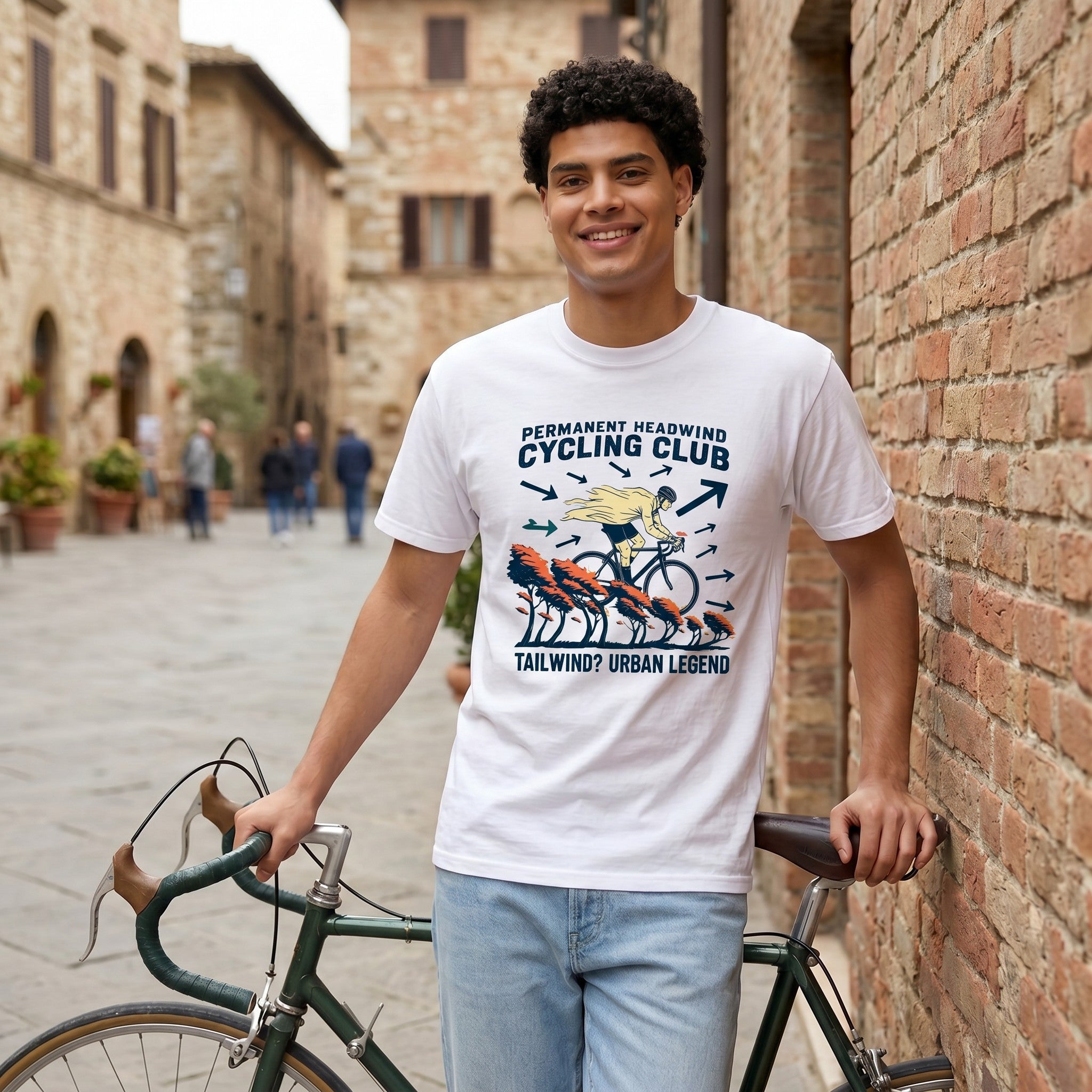 Headwind - Tailwind T‑Shirt — White lifestyle
