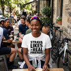 Strava Likes Friends T-Shirt — White lifestyle