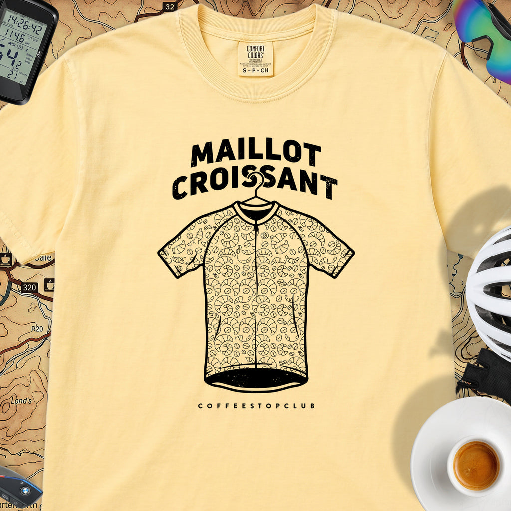 Maillot Croissant Cyclist T-Shirt — Banana