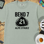 Bend 7 Alpe d'Huez Cyclist T-Shirt — Bay
