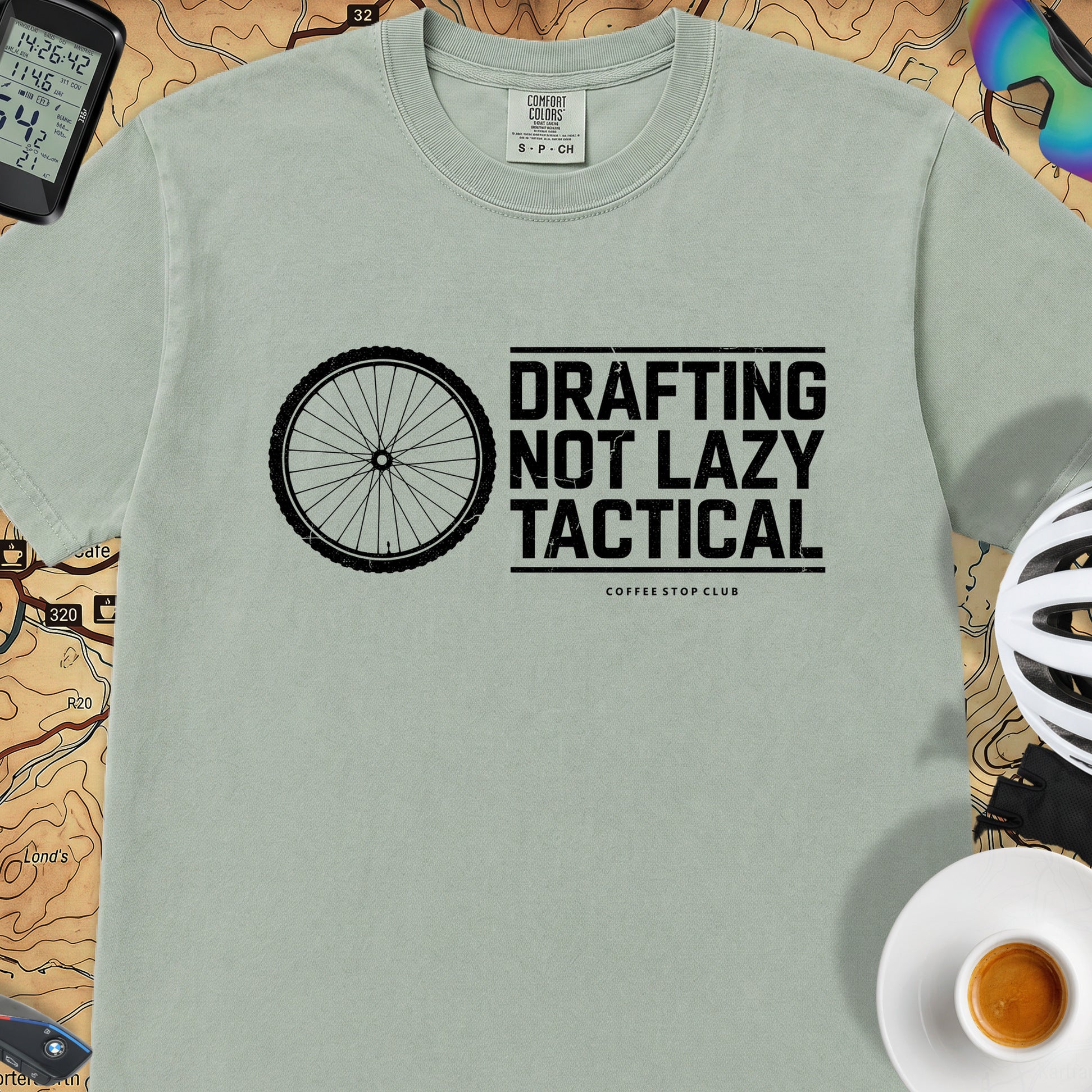 Drafting Not Lazy T-Shirt — Bay