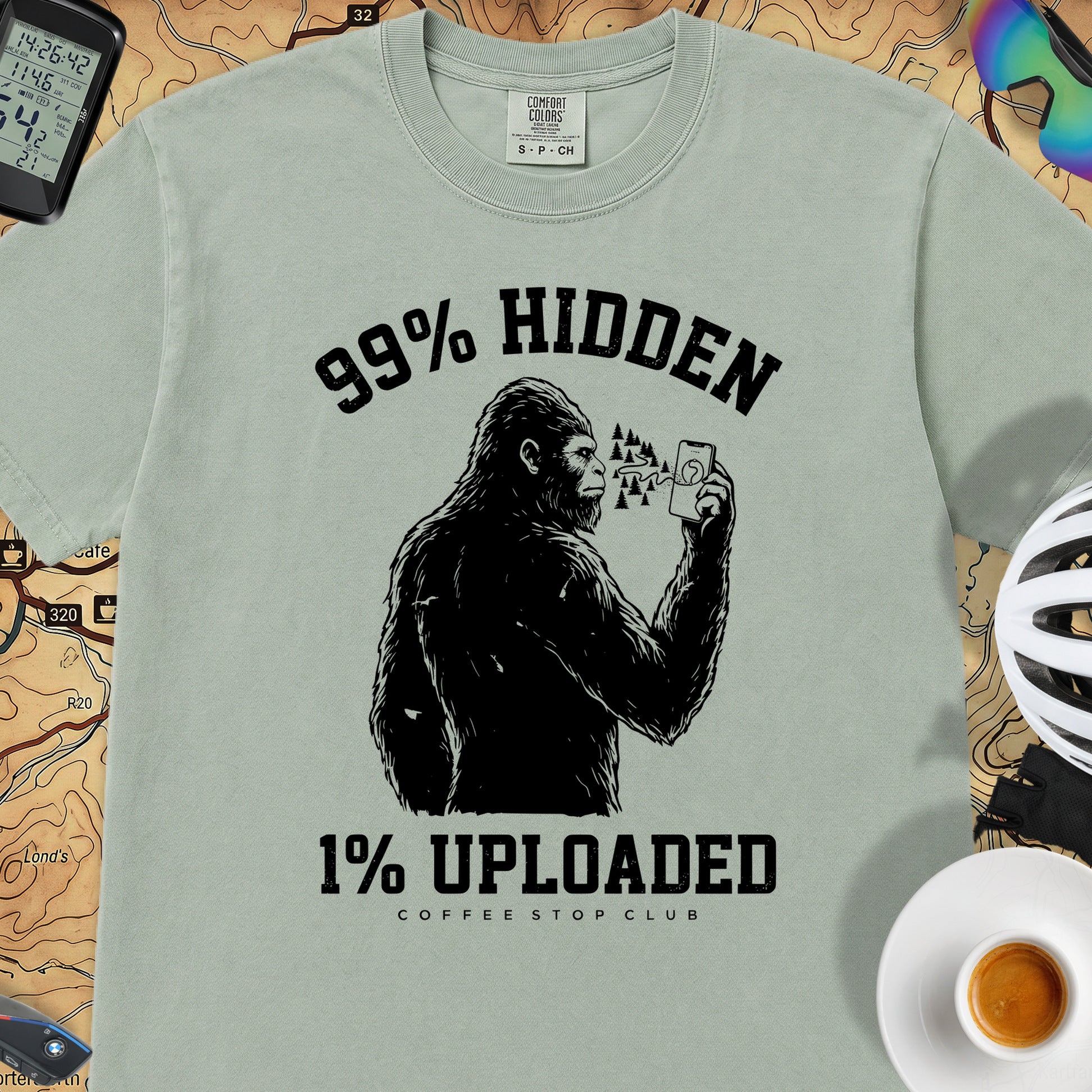 99% Hidden 1% Uploaded Cycling T-Shirt — Bay