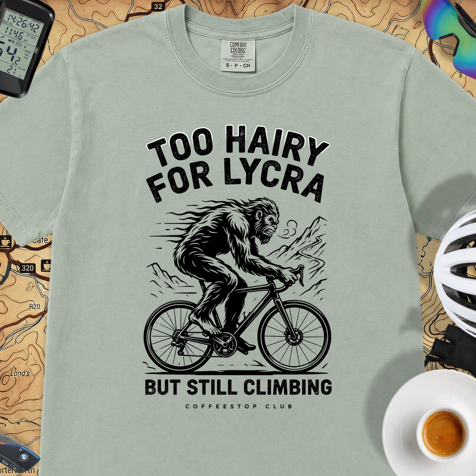Too Hairy Cycling T-Shirt — Bay