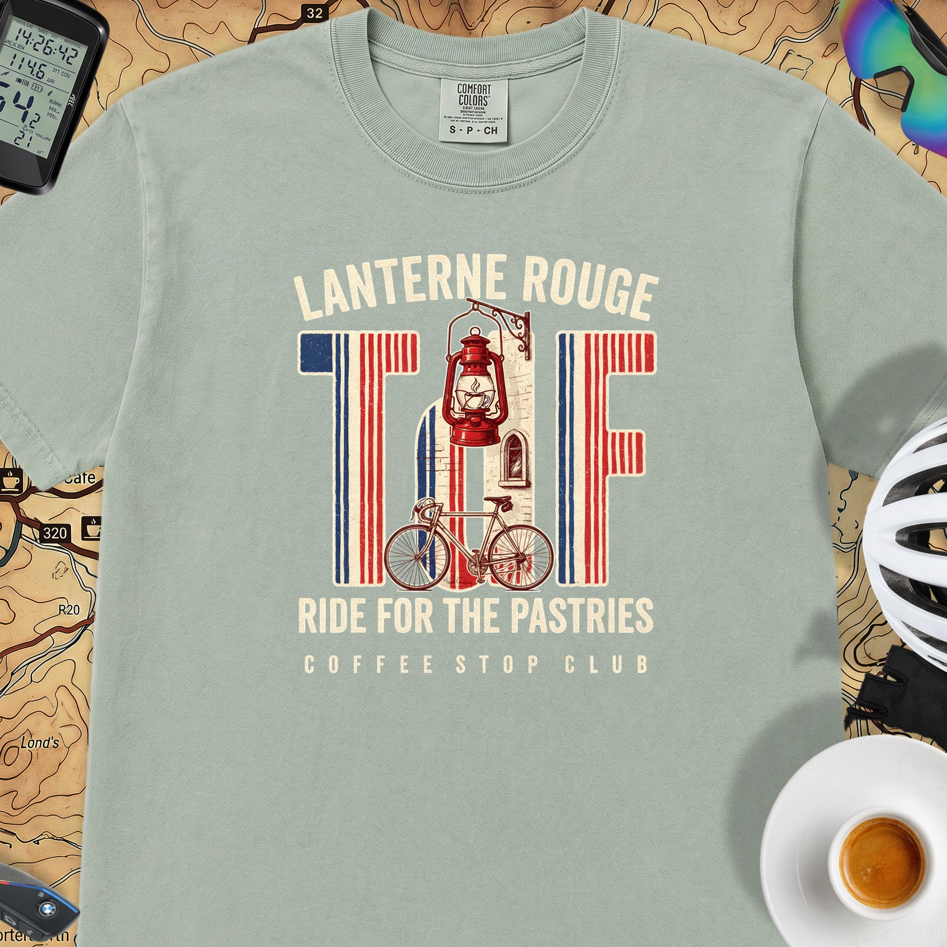 Lanterne Rouge II TdF Cycling T-Shirt — Bay