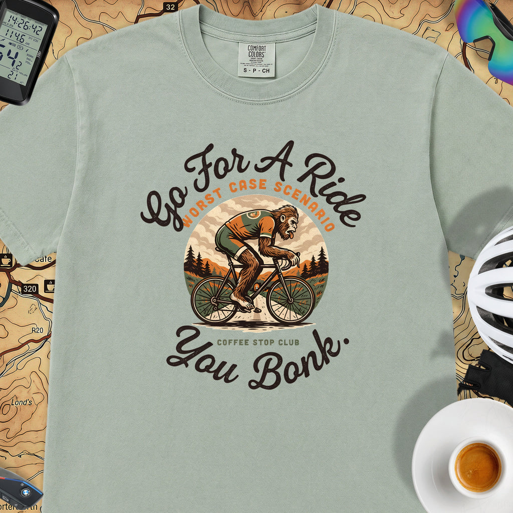 Go For A Ride Biker T‑Shirt — Bay