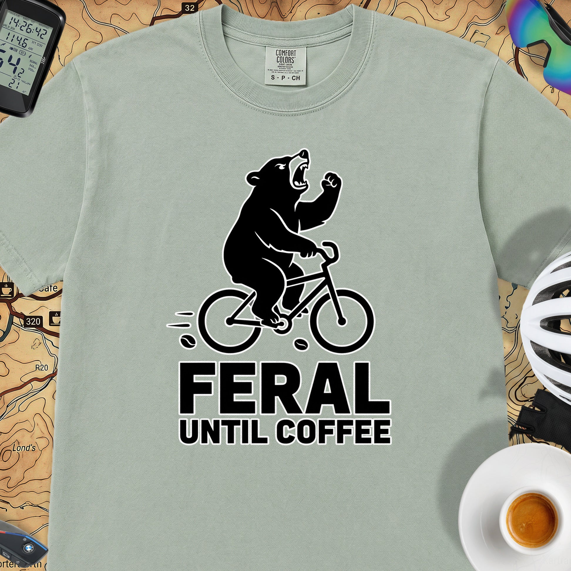 Feral Until Coffee T-Shirt — Bay