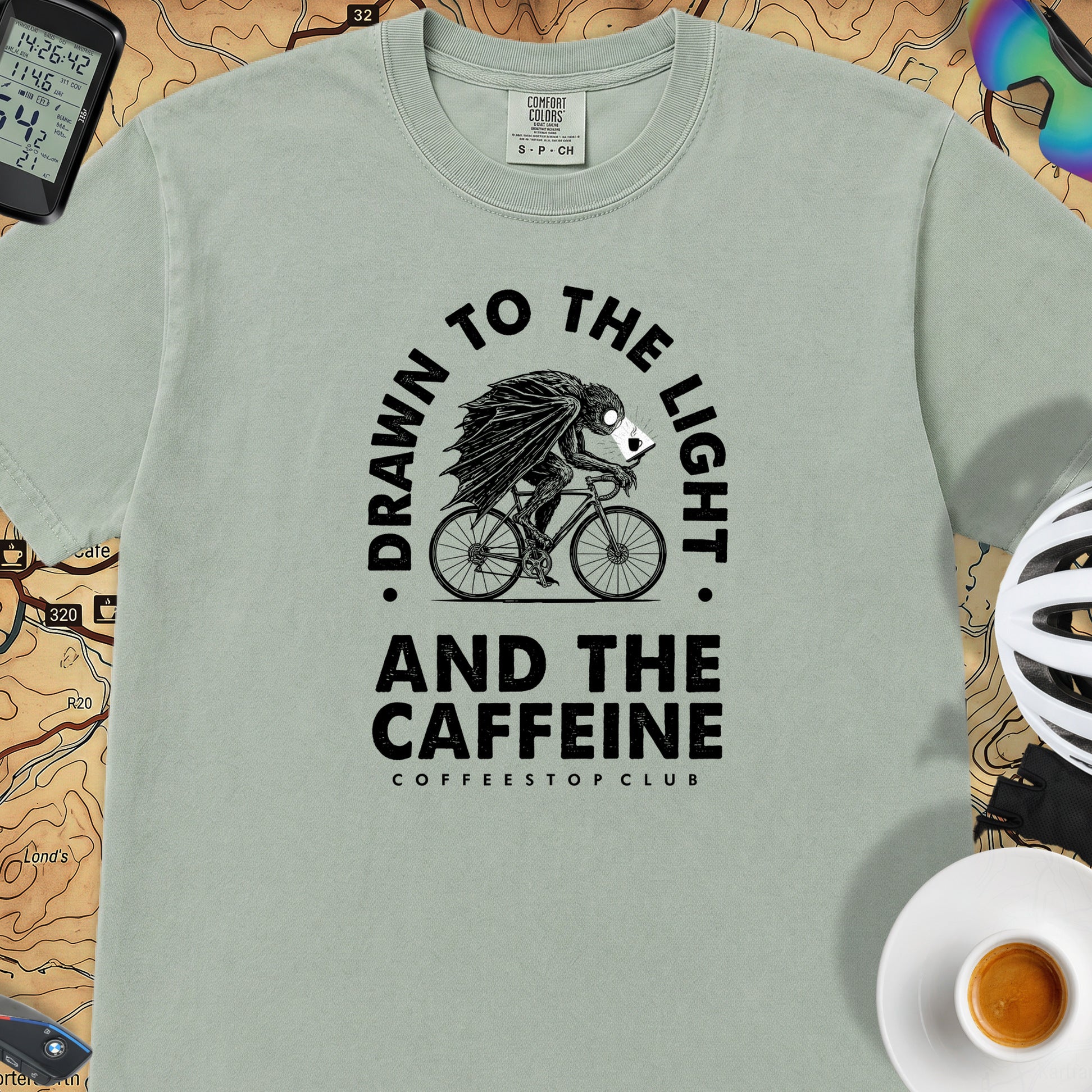 Drawn to the Light Cyclist T-Shirt — Bay