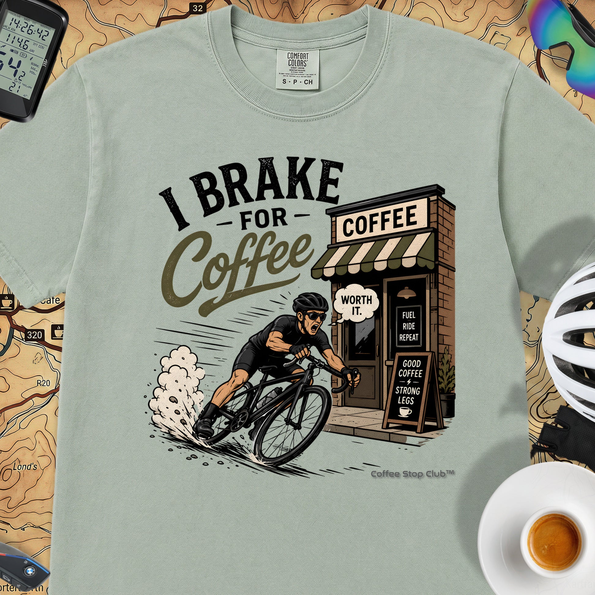 Big Brake For Coffee T-Shirt — Bay