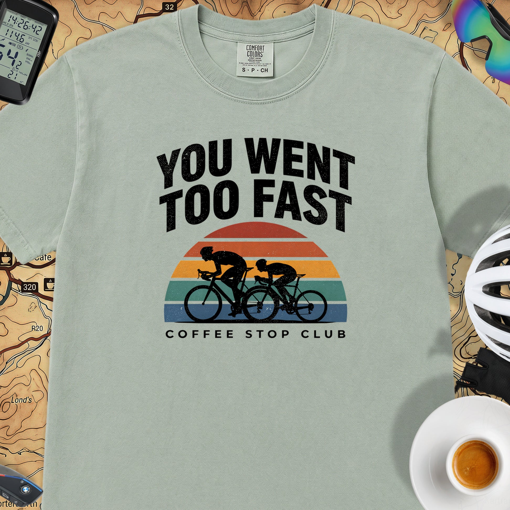 You Went Too Fast Cycling T-Shirt — Bay