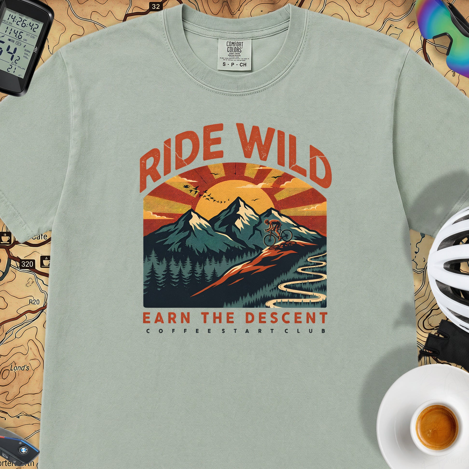 Ride Wild Cycling T-Shirt — Bay