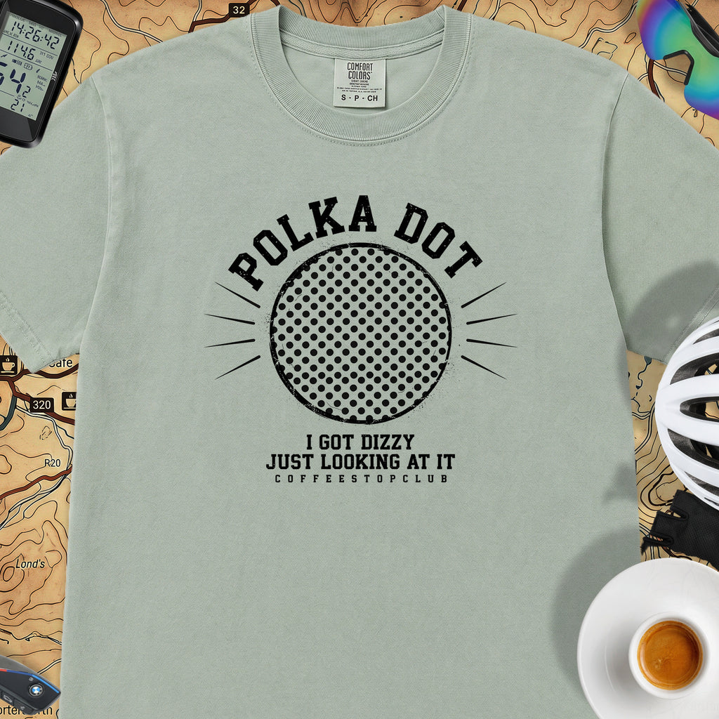 Polka Dot Yellow Cycling T-Shirt — Bay