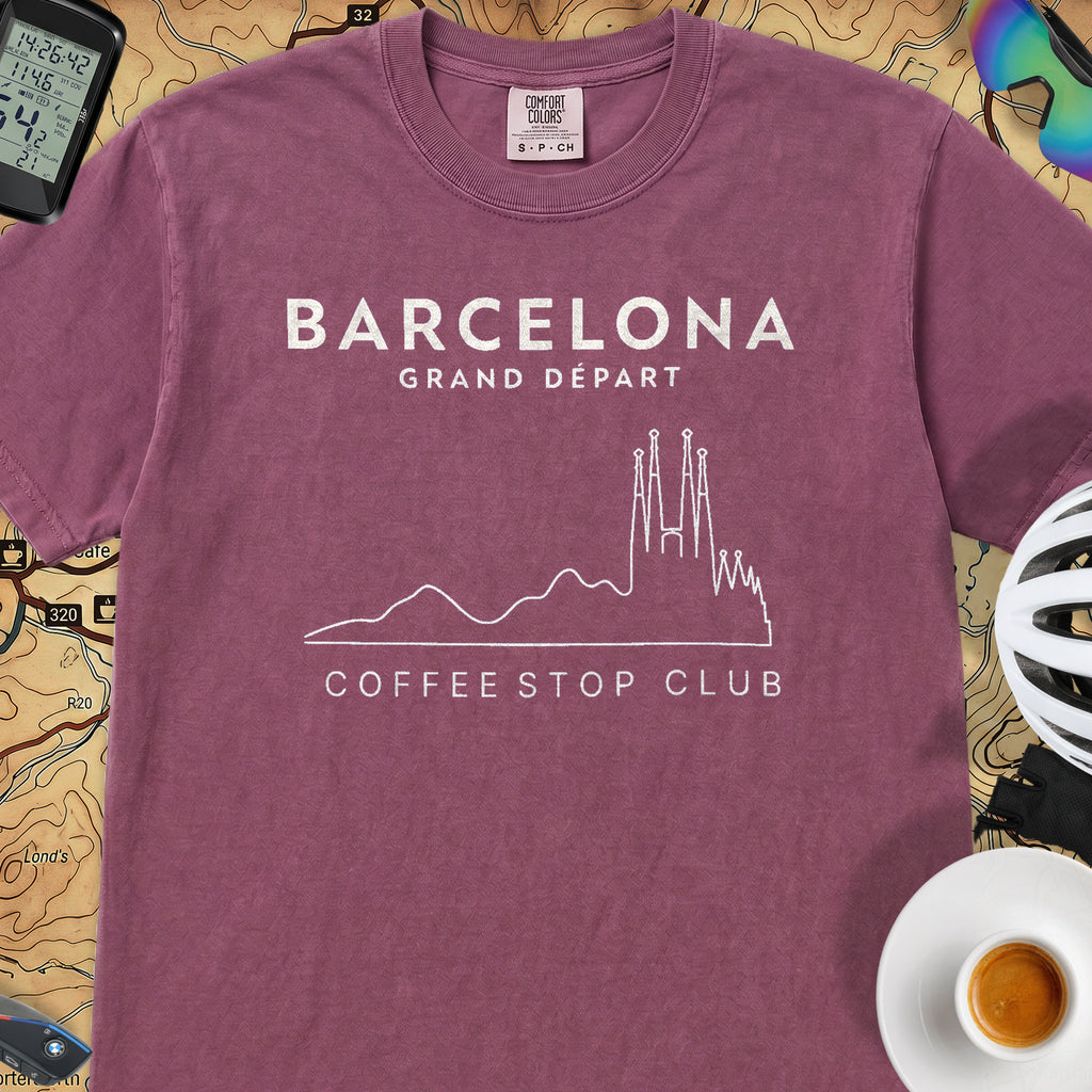 Barcelona Grand Depart T‑Shirt — Berry