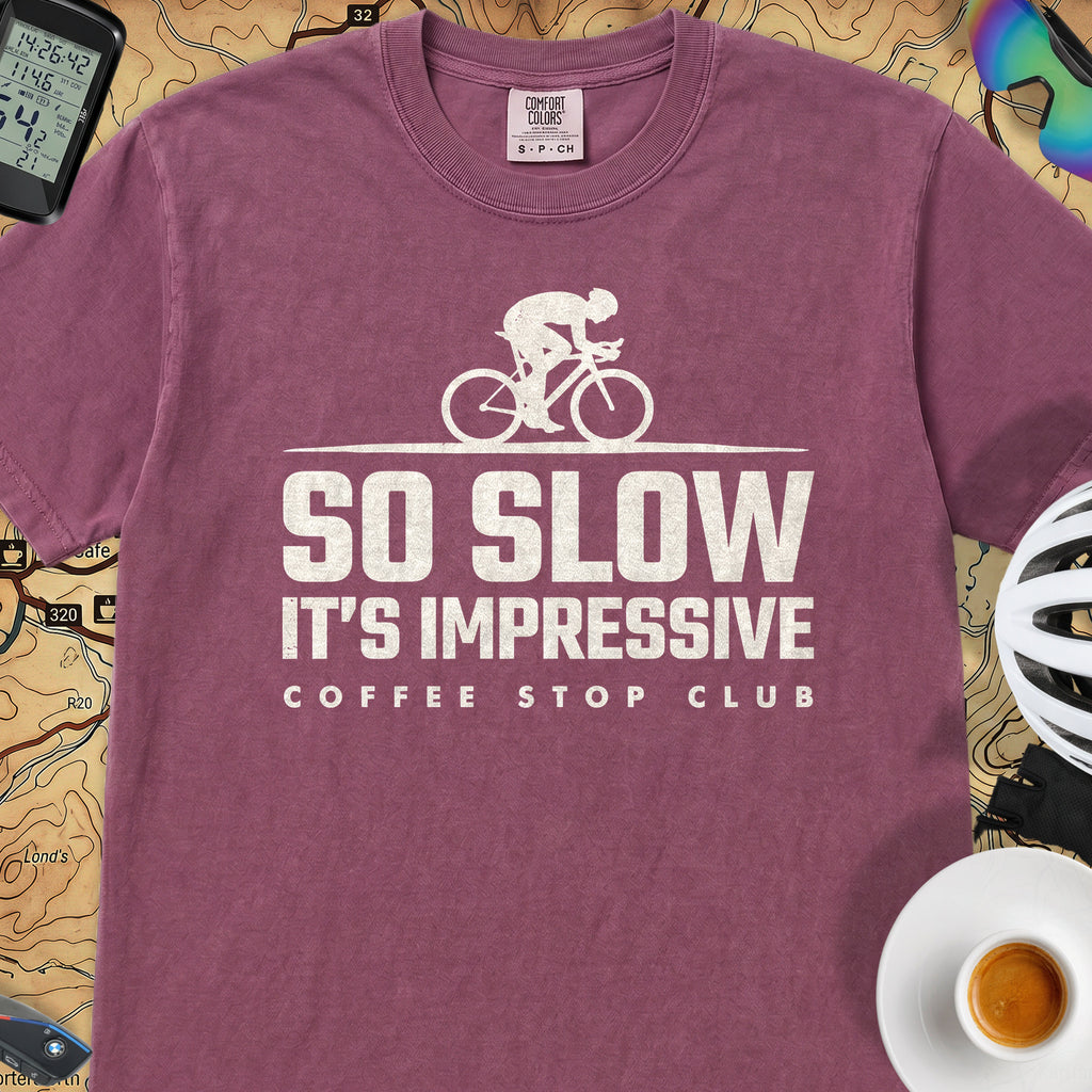 So Slow It's Impressive Cycling T-Shirt — Berry