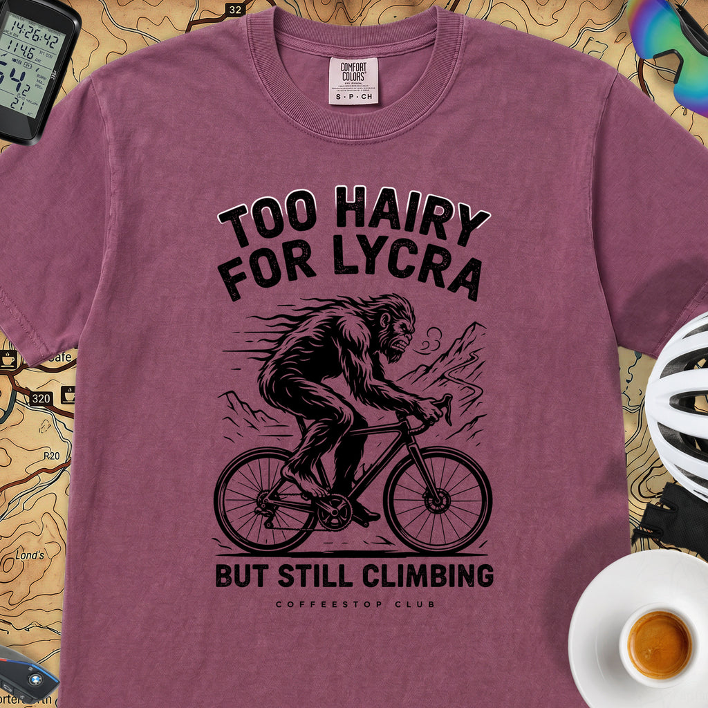 Too Hairy Cycling T-Shirt — Berry