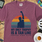 Tan Line Trophy Cycling T-Shirt — Berry