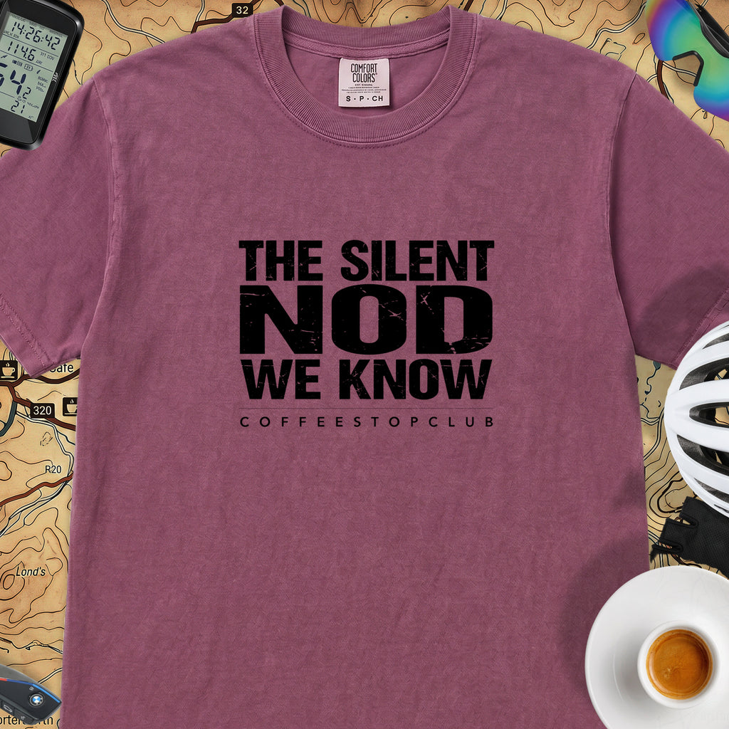 Silent Nod T‑Shirt — Berry