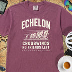 Headwinds & No Friends Cycling T-Shirt — Berry