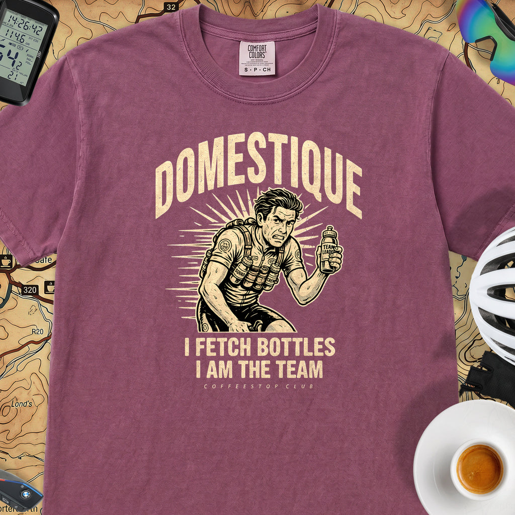 I am the Domestique Cycling T-Shirt — Berry