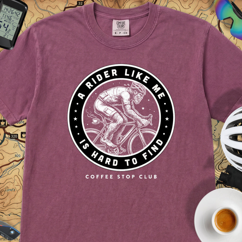 BigFoot Cyclist T‑Shirt — Berry