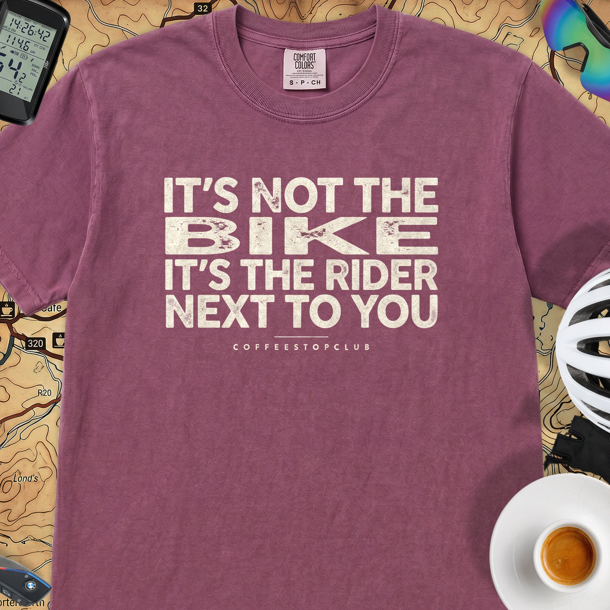 It's Not The Bike T‑Shirt — Berry
