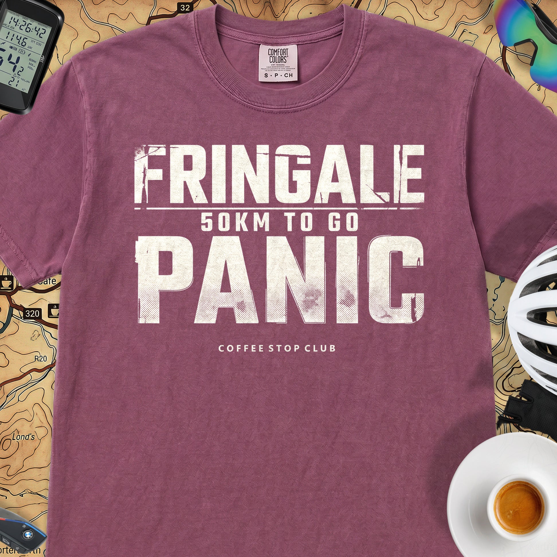 Fringale Bonk Tour T‑Shirt — Berry