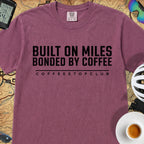 Bonded by Coffee T‑Shirt — Berry