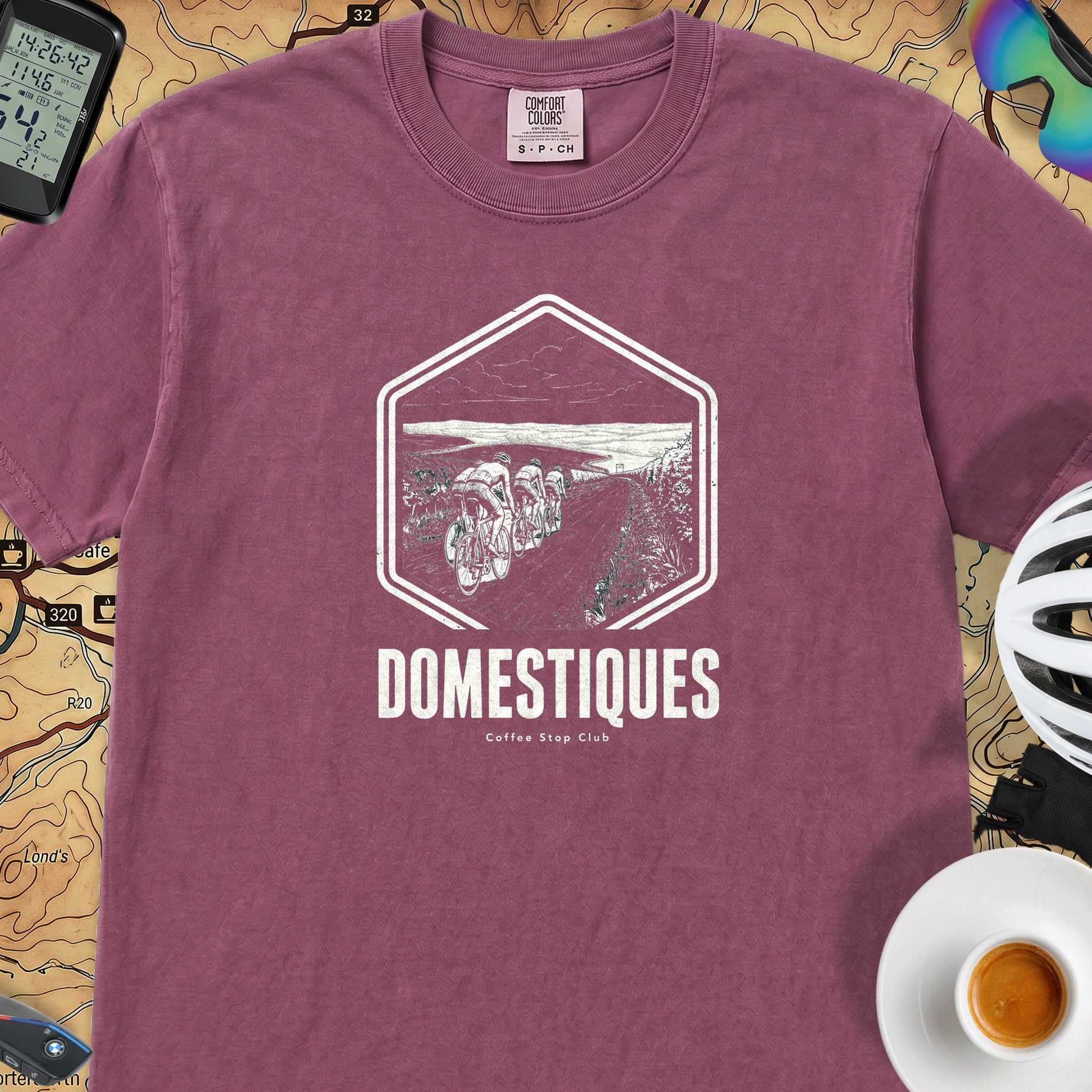 Domestiques Vintage Society T-Shirt — Berry