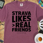 Strava Likes Friends T-Shirt — Berry