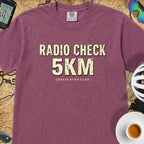 Radio Check 5Km Tour T‑Shirt — Berry