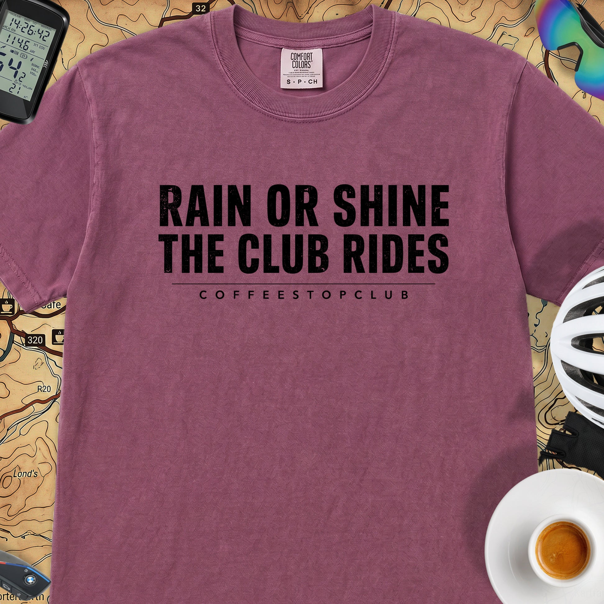 The Club Rides... T‑Shirt — Berry