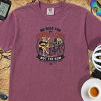 Ride For Coffee  and Cake T-Shirt — Berry