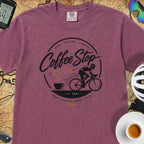 Good Coffee Stop Club T‑Shirt — Berry