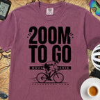 200M To Go Cycling T-Shirt — Berry