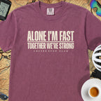 Alone I'm Fast T‑Shirt — Berry