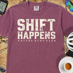 Shift Happens Cycling T-Shirt — Berry