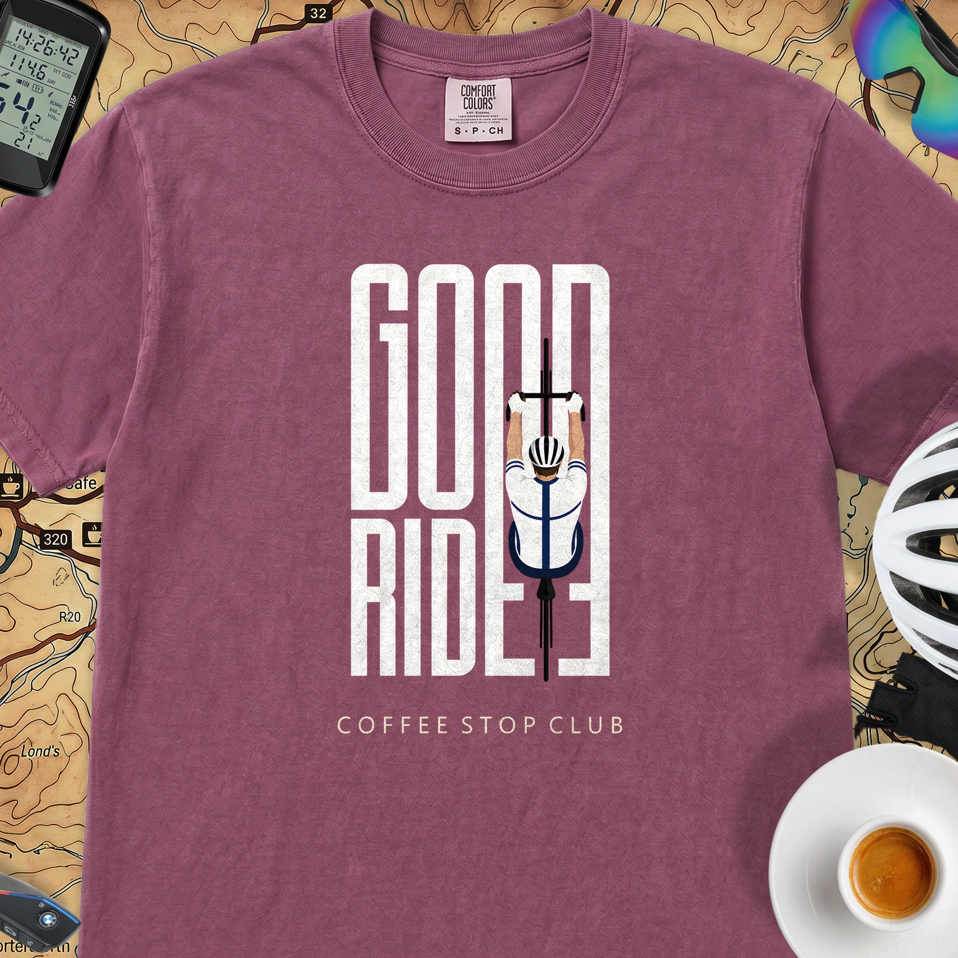 Good Rides T-Shirt — Berry
