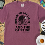 Drawn to the Light Cyclist T-Shirt — Berry