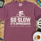 So Slow It's Impressive Cycling T-Shirt — Berry
