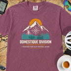Domestique Division Cyclist T-Shirt — Berry