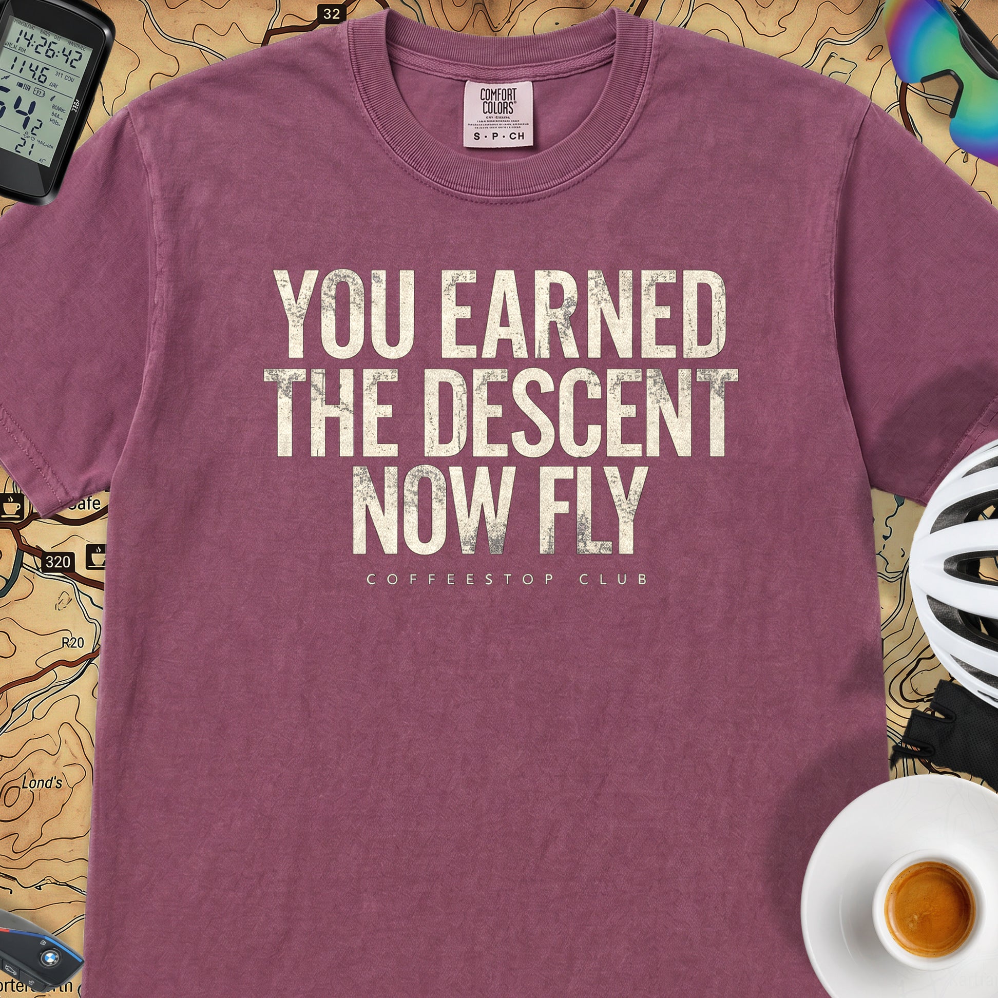 You Earned It Cycling T-Shirt — Berry