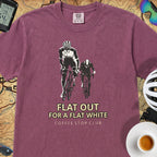 Flat Out For a Flat White Cycling T-Shirt
