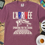 L'Arrivée TdF Cycling T-Shirt — Berry