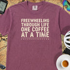 Freewheeling Life T‑Shirt — Berry