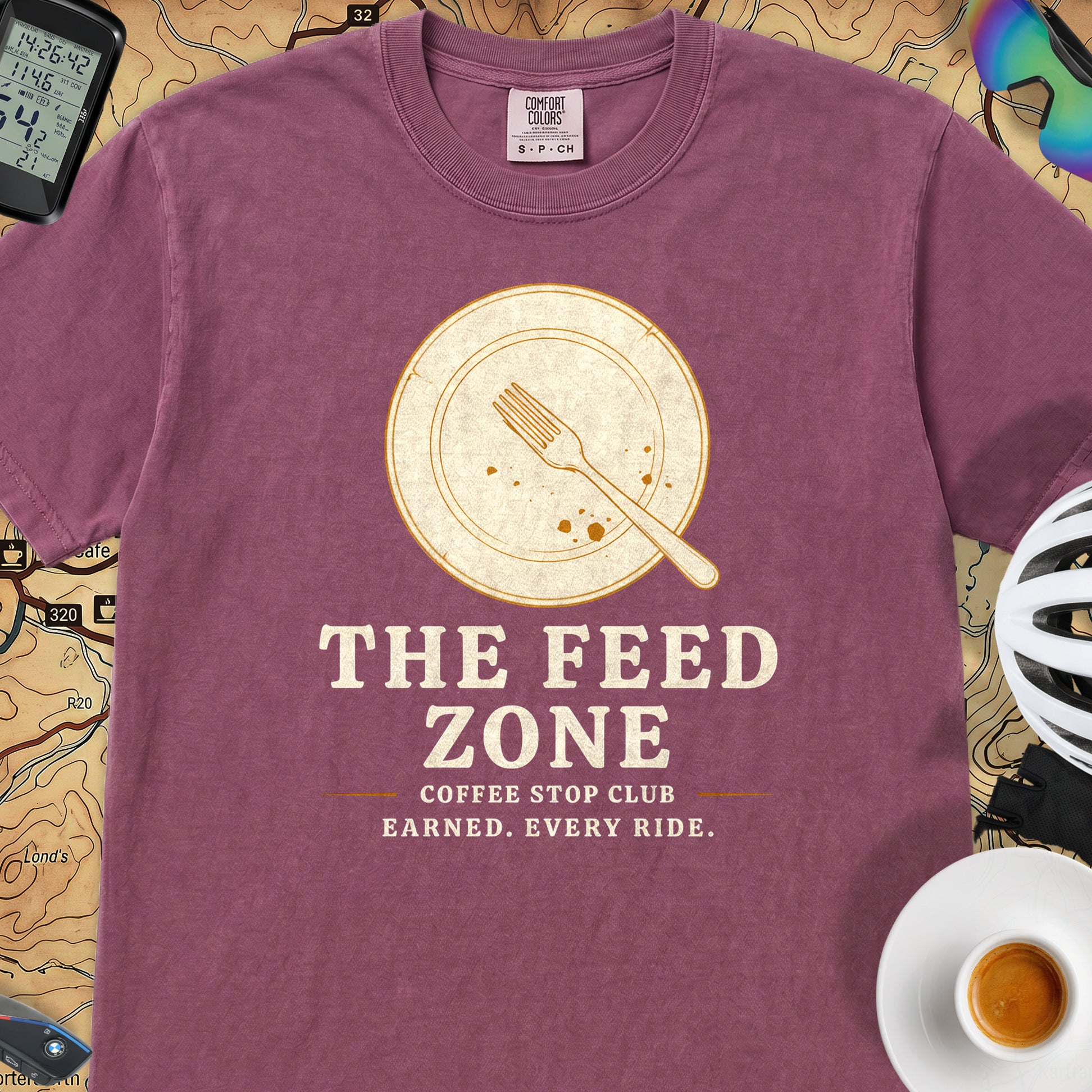 The Feed Zone Cycling T-Shirt — Berry