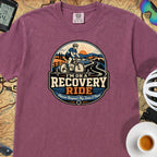 I'm On A Recovery Ride Comfort Colors T-Shirt — Berry